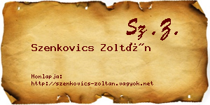 Szenkovics Zoltán névjegykártya